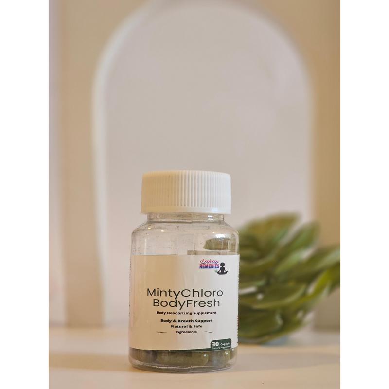 MintyChloro BodyFresh Pills- Body Odor, Gut & Skin Capsules