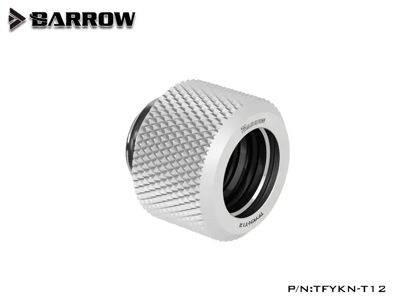 Barrowch Compression Fitting OD 12mm - Matt Silver