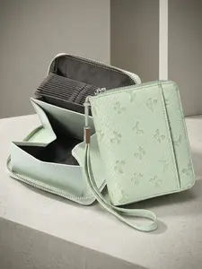 Rfid Zero Wallet Genuine Leather Japanese Accordion Multi-Card Holder Zipper Card Case Unisex Coin Purse Large Capacity