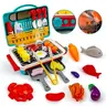 Kids BBQ Grill Toy Set for Ages 3–8, Pretend Play Cooking Kitchen with Spray Mist, Lights and Color Changing Food, Little Chef Gift for Boys & Girls