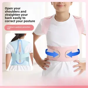 Children's Posture Strap, Back Open Shoulders, Chest Straight Back Correction Strap, Hunchback Correction, Children's Sitting Posture, Belt Shape, Back Strap Pressure