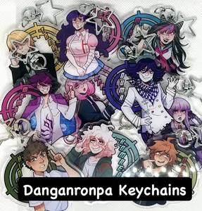 Danganronpa Acrylic Keychains: Anime Character Charms