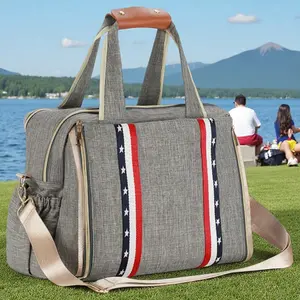 4-in-1 Convertible Diaper Bag with Changing Pad, Large Capacity Travel Baby Bag for Parents, Insulated Bottle Pocket & Water-Resistant Fabric Stylish Unisex Diaper Bag Backpack, Multi-Pocket Travel Tote Bag for Baby Essentials