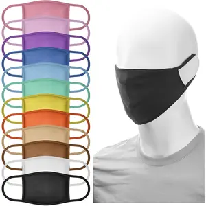 12 Pack Face Masks | Washable and Reusable | 2 Ply Cotton Spandex | Regular Size