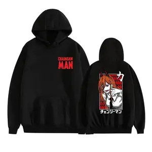 Anime Eyes Graphic Hoodie, Chainsaw Style Sweatshirt, Convention Pullover, Unisex Streetwear Outfit, Manga Fan Gift