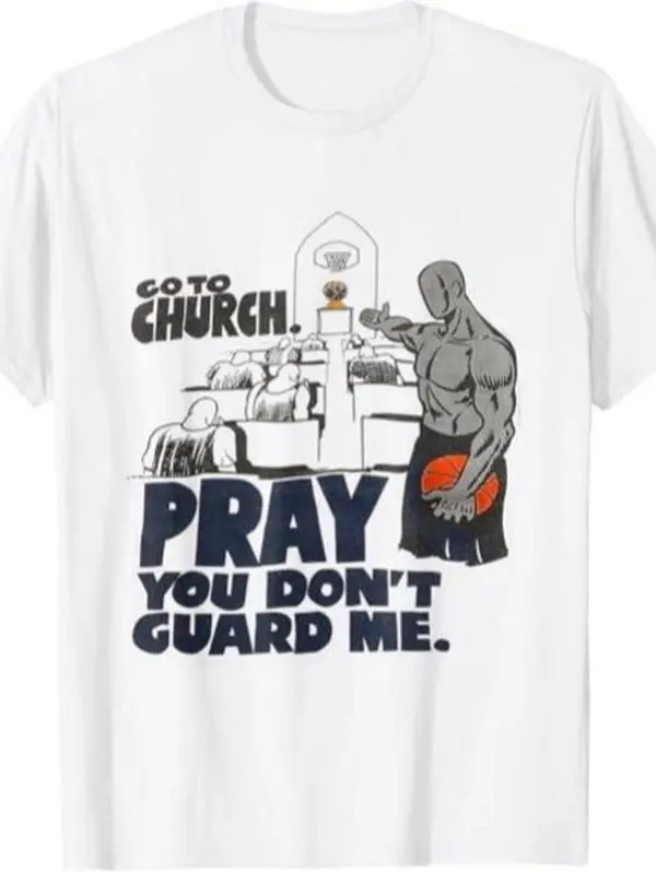 NEW LIMITED Go To Church Pray You Don't Guard Me Funny Design Best T-Shirt S-5XL Menswear Classic