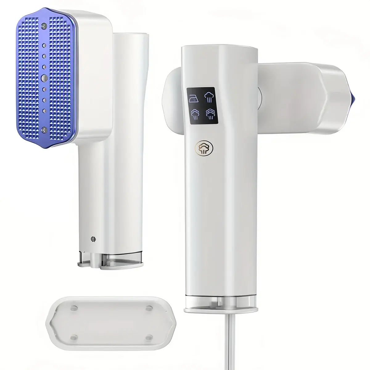 Unisex 2-in-1 Handheld Clothes Steamer & Iron - 15s Fast Heat-up, 1200W Portable Travel Size Garment Steamer with Large Ceramic Heat Panel for Quick Wrinkle Removal