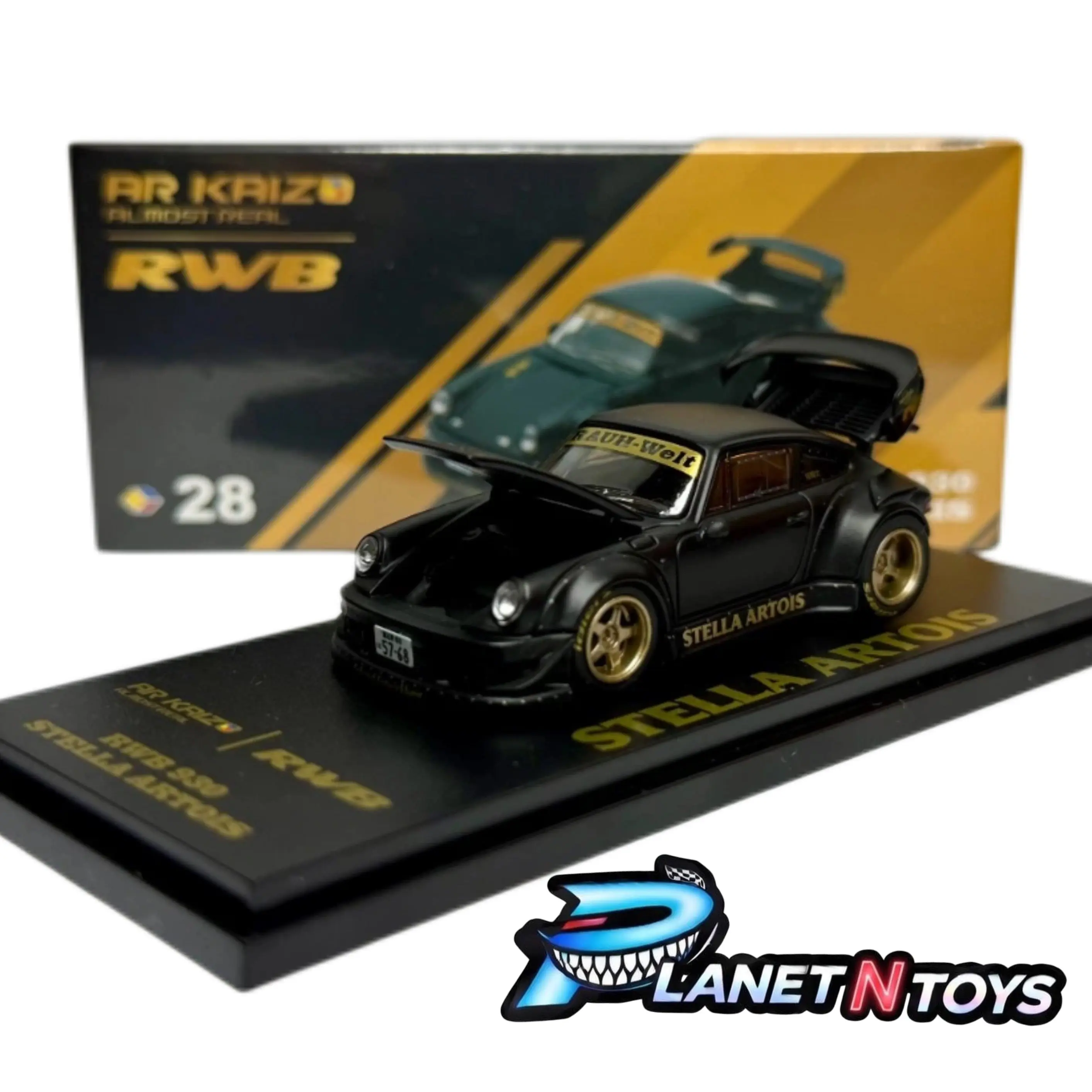 Almost Real 1:64 KAIZO RWB 930 Stella Artois 2026 Hobby Expo China Beijing Special Edition – Matte Black