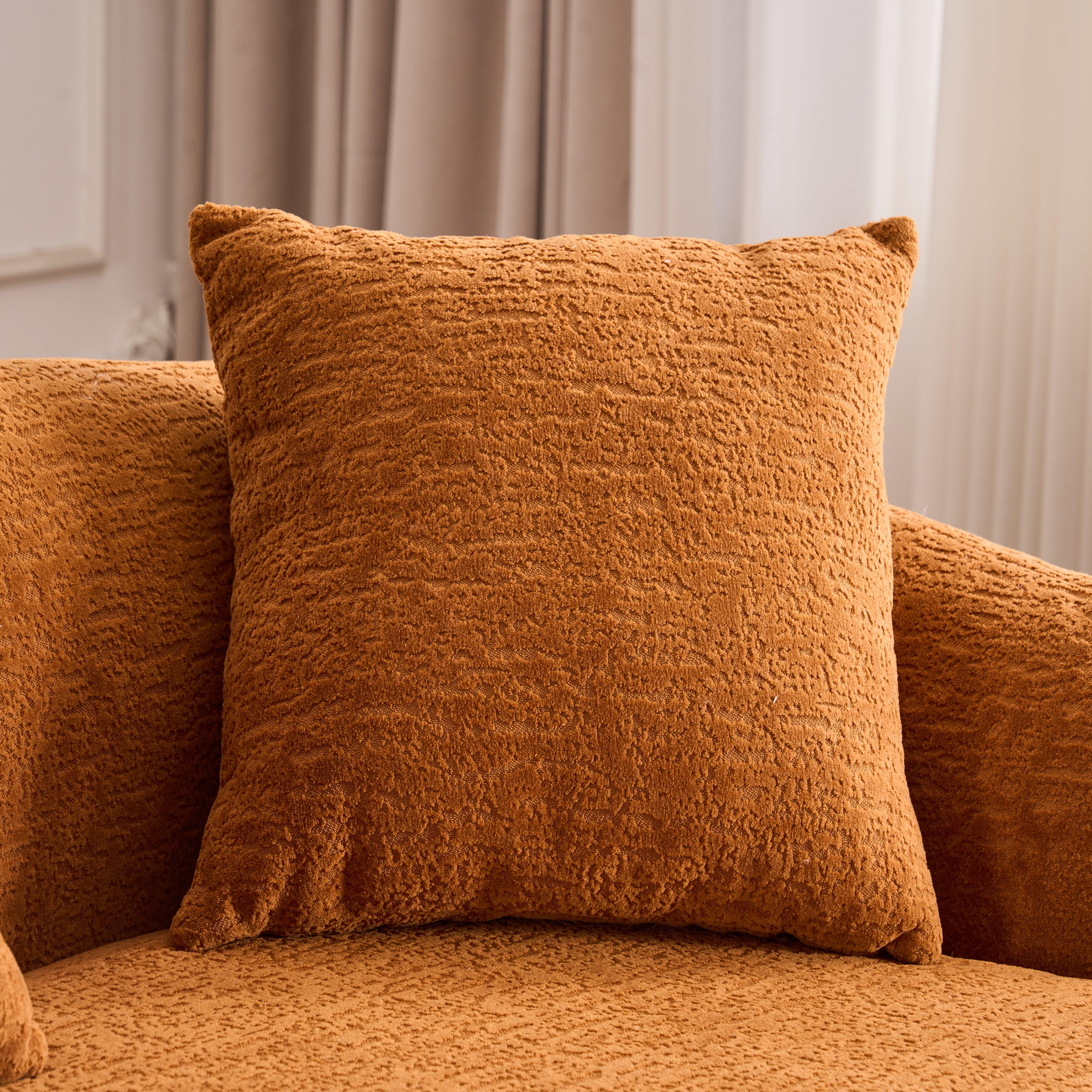 L-Shaped Compression Sponge Sofa with Curved Chaise, No Assembly Modular Chenille Couch, 30D High-Density Foam for Living Room, Bedroom, Apartment & Lounge