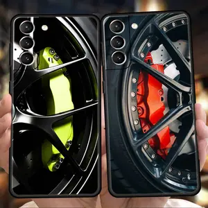 Sports Car Wheel Tire Speed Design Smartphone Protector Case, Handheld Cellphone Accessory for Samsung Galaxy S26 S25 S24 S23 S22 S21 S20 FE Ultra S10 S10E S9 S8 Plus 5G