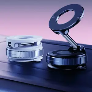 360° Rotating Magnetic Phone Stand, Foldable and Adjustable, Suitable for Car, Desk, Glass Screen, Secure Metal Support, Multi-Scene Use
