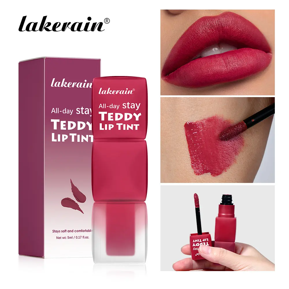 Lakerain Long-Lasting Matte Lip Gloss, High Pigmentation Liquid Lipstick, Waterproof Non-Sticky, Multiple Colors Available, Perfect Gift for Women
