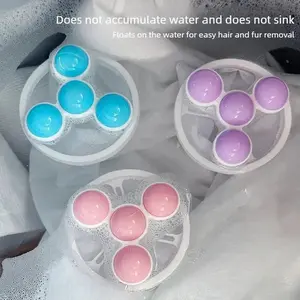 3pcs Washing Machine Hair Filter, Floating Hair Remover, No Power Needed, Durable Material, Easy to Use, Suitable for Home Laundry