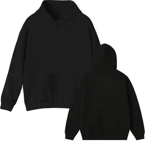 Black Hoodie in Multiple Sizes - Versatile Casual Wear for Everyday Use - Classic Black Color - Perfect Fit for Various Body Types