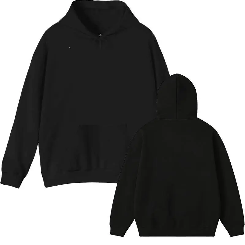 Men's Classic Fit 100% Cotton Pullover Hoodie Sweatshirt - Soft, Breathable Top with Taped Neck, Tear-Away Tag, All Season Wear; For Casual Wear, Gym Workouts; Cold Wash, Do Not Bleach; Refer To Size Chart, Black, Sweatshirts, Party