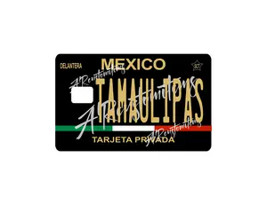 Pegatinas decorativas Tamaulipas para tarjeta de debito, 2 unidades