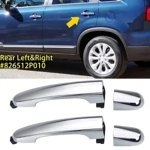 XUKEY Car Silver Chrome Door Handle Rear Left And Right For Kia Sorento 2011 2012 2013 2014-15 826512P010 Car Replacement Accessories