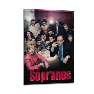 The Sopranos Poster for Bedroom Aesthetic Canvas Wall Art Living Room Posters Painting Picture Print Modern Family Decor Artist Bathroom Poster