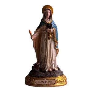 Santa Marta 8" Inches Tall Saint Martha Estatua Brand New Religious Decor Patron Saint