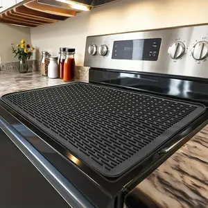 Silicone Stove Top Cover for Electric Stove, Dish Drying Mat, Glass Top Stove Cover, Heat Resistant Stove Mat Protector, Household Kitchen Appliance Parts for Electric Stove, Trending Products, Small Kitchen Gadgets, Gift kitchen accessory