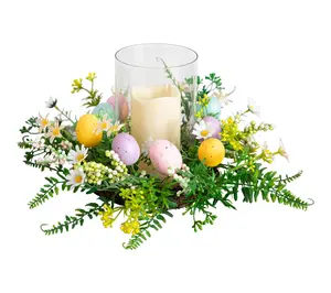 Nearly Natural 8" Artificial Easter Candle Holder