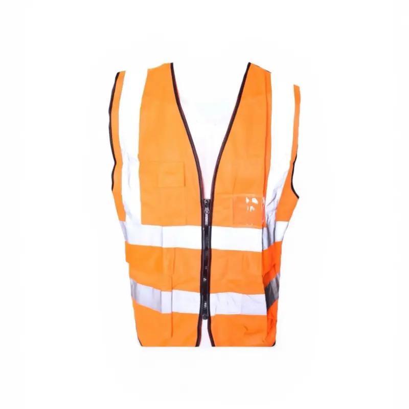 High Visibility Safety Vest with Custom Text or Logo - Reflective Work Vest Pack of 2