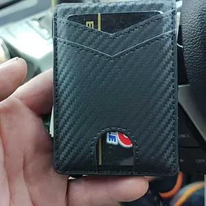 Minimalist Men’s Slim Wallet: 9 - 13 Cards, Money Clip, ID Window. RFID - Blocking, Aluminum Bifold Pop - Up SpringStatements