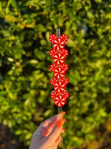 Peppermint Mouse Stanley Straw Topper | Holiday Tumbler Accessory | Christmas Peppermint Drinkware Charm