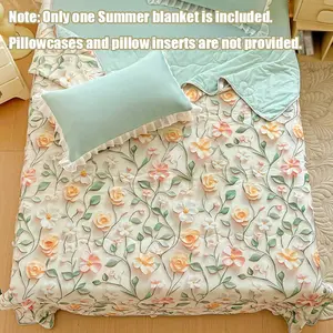 Thin Washable Quilted Air Conditioning Blanket, Suitable for All Seasons, Summer Cool Blanket, Spring and Summer Blanket