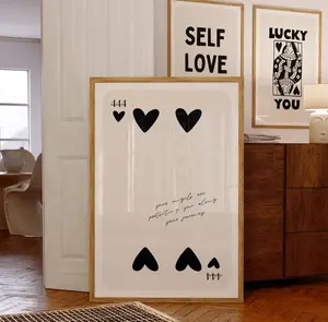 Playing Card Print, Angel Number 444 Poster, Angel Number Poster, Angel Number Wall Art Print Dorm Room Unframed