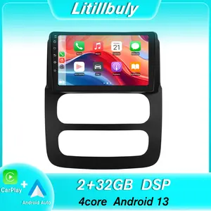 9" Android 13 Car Stereo for Dodge RAM 2002-2005 touch screen has Android Auto Wireless Carplay, Bluetooth WIFI supports GPS Navigation