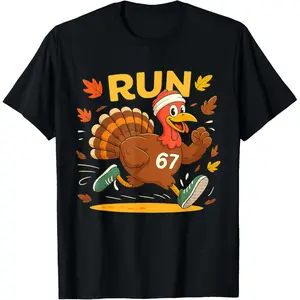 Funny Six Seven Bruh Turkey Boys Kids 67 Meme Thanksgiving T-Shirt Classic