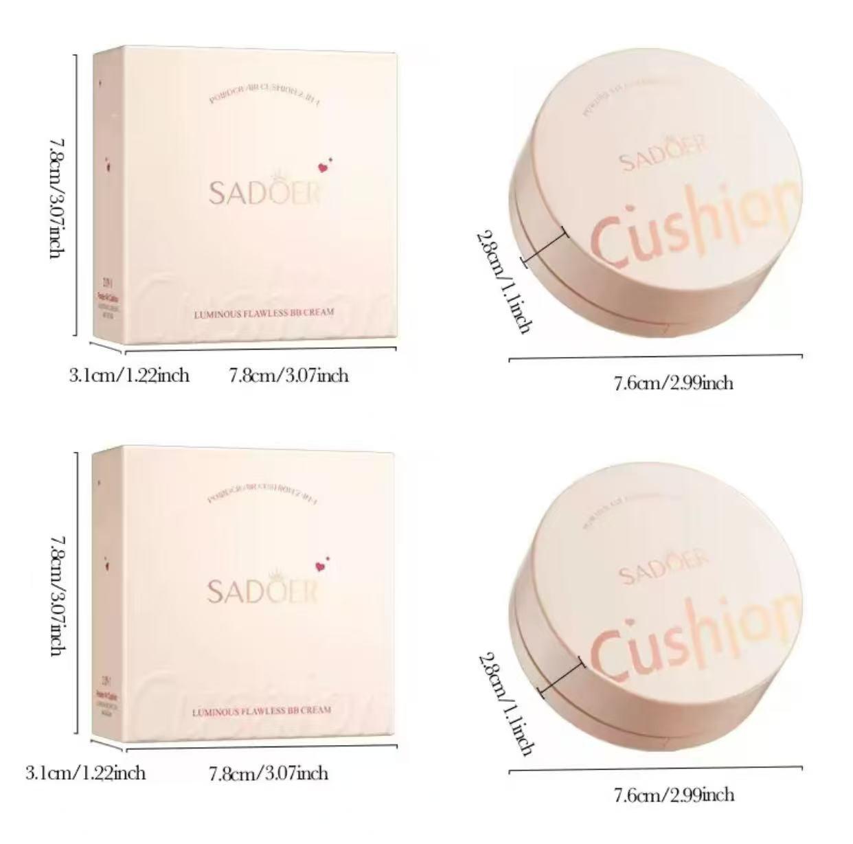 Matte Cushion Foundation Flawless Coverage,Glass skin,Long-Lasting, Lightweight, Buildable Coverage