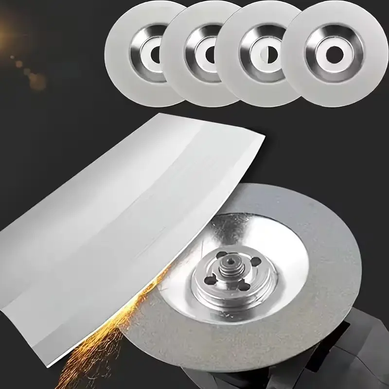 800-grit polishing wheel, suitable for stone, glass, and metal (multi-functional grinding and polishing, suitable for both wet and dry use, essential for workshops) heavy-duty steel grinding wheel, compatible with bench grinders