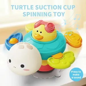 Suction Turtle Toy, Fun Rotating Turntable, Hand-Eye Coordination Exercise, Interactive Plaything for Kids