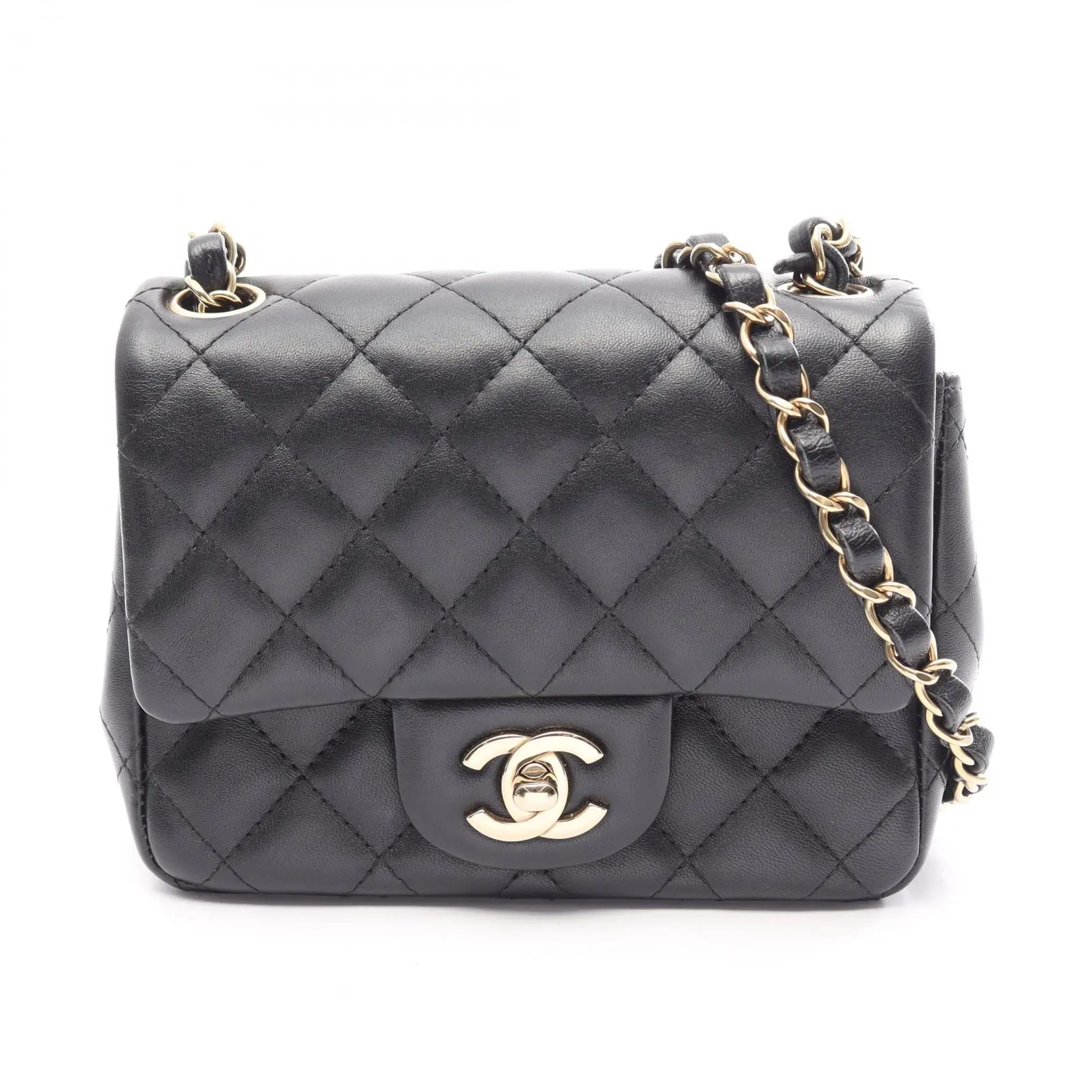Pre-owned CHANEL Lambskin Shoulder Bags Mini Matelasse Shoulder Bag