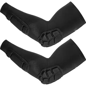 Sports Elbow Guard Honeycomb Impact-Resistant Arm Sleeve, Protective Gear for Basketball Cycling Fitness Skiing, Unisex