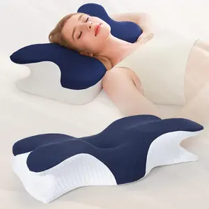 Butterfly Shaped Memory Pillow, 1 Count Slow Rebound Neck Pillow, Soft & Comfortable Pillow for Side Sleeping, Bedding Supplies for Home & Travel