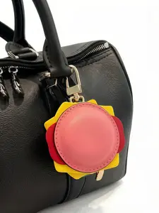 New Mini Burger Keychain Bag Charm, Unisex Small Wastebag Key Ring, Portable Bag Accessory, Stylish and Practical Gift Idea
