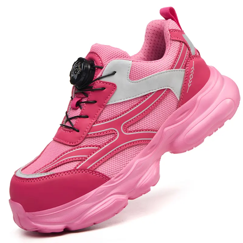 Women's Steel Head Safety Shoes, EVA Sole - Heavy Duty Work Shoes, Breathable Round Head Low Top Design for All Industrial, Sports and Construction Scenes - Women's Shoes Footwear