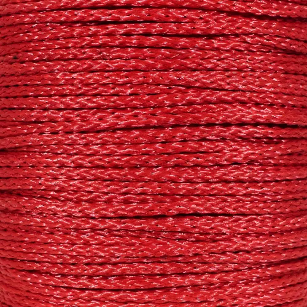 Hollow Braid Polypropylene Rope (1/4 Inch, Feet, Black) - Barrier Rope - Trail Marking, Crowd, Courses