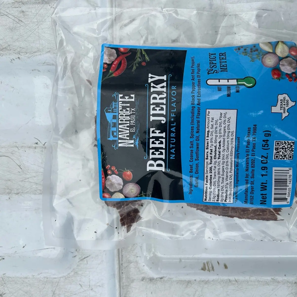 Navarrete Beef Jerky - Dried Snack for a Quick and Healthy Bite