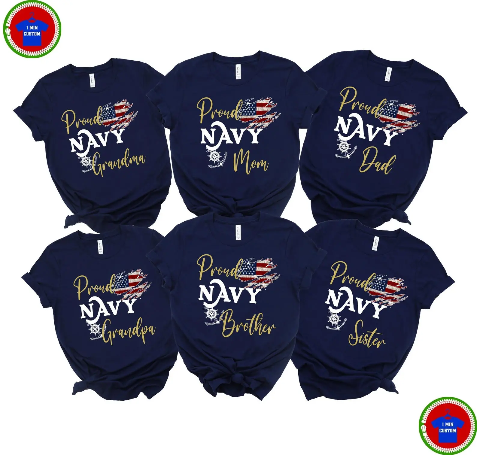 Proud U.S. Navy Family T-shirts, Proud Navy Family Shirt, Boot Camp Shirt, Navy Graduation Shirt, Military Shirt,Proud Navy Mom, Fashion Cotton, Full Colors, Full Sizes, For Men, For Women