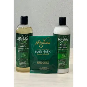 Protein Hydration Kit - Henna Shampoo, Henna Conditioner & Deep Conditioning Hair Mask Bundle