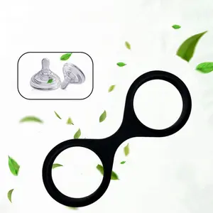 8-Shaped Silicone Performance Prop Handcuffs, Food-Grade Soft Material, Flexible Wear-Resistant Waterproof Design, Suitable For Stage Show Cosplay Script Killing Short Video Shooting Prop Accessory