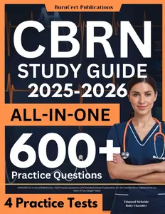 CBRN Study Guide: UPDATED All-in-One CBRN Review + 600 Practice Questions with Detailed Answer Explanations for the Certified Burn Register