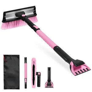 39 Extendable Snow Brush with Squeegee & Ice Scraper, Auto Snow Brush, Auto Ice Scraper"