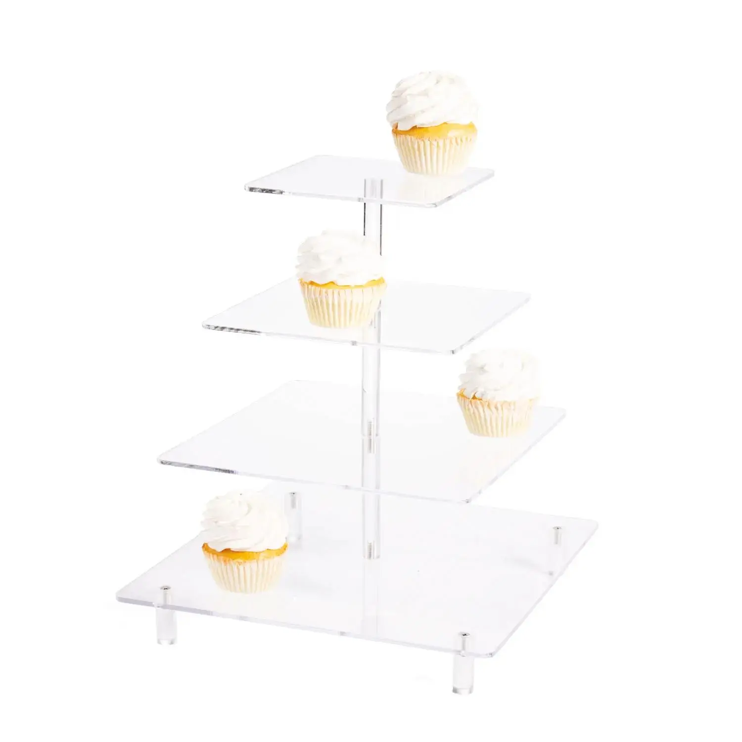 Clear Tiered Cupcake Stand