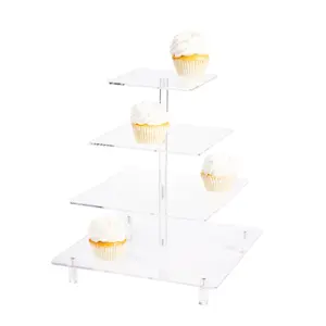 Clear Tiered Cupcake Stand