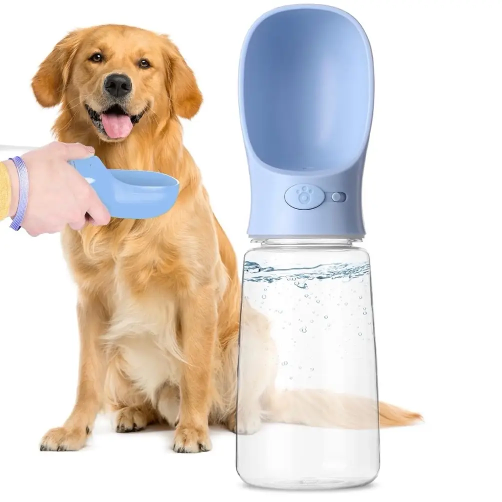 Dog Water Bottle 550ml Portable Dog Water Bottle Lightweight Leak Proof